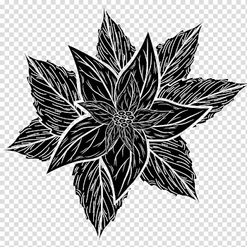 Christmas brushes , black flower illustration transparent background PNG clipart