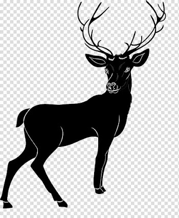Christmas brushes , silhouette buck transparent background PNG clipart