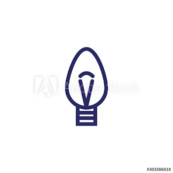 christmas bulb light icon