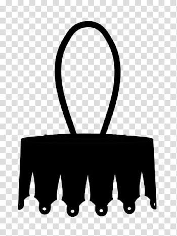 Christmas c, black basket line illustration transparent background PNG clipart