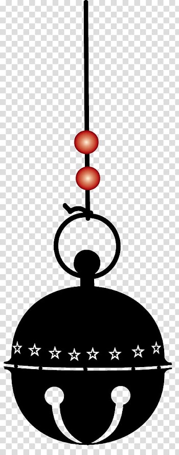 Christmas c, black bell illustration transparent background PNG clipart