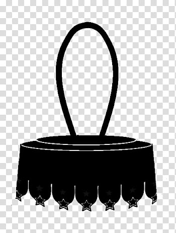 Christmas c, black round container with handle transparent background PNG clipart