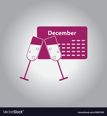 Christmas calendar christmas vector image