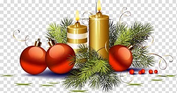 Christmas Candle, Christmas candles and lob transparent background PNG clipart