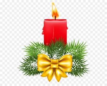 Christmas Candle Clip art - Transparent Christmas Red Candle PNG Clipart 