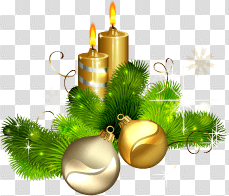 Christmas Candle Png Image