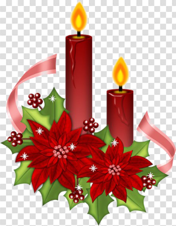 Christmas Candle PNG Image Background