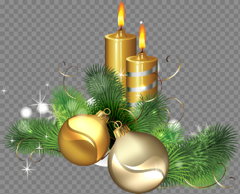 Christmas Candles Png Image