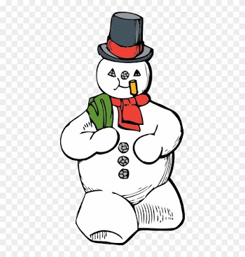 Christmas Candy Clipart - Snowman Clip Art