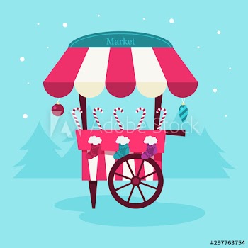 Christmas candy market