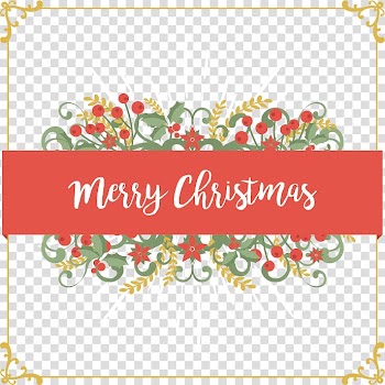 Christmas card Euclidean , Gold frame cover transparent background PNG clipart
