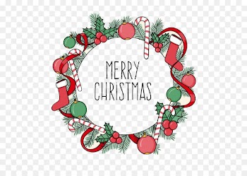 Christmas card Garland New Year - Christmas candy garland 