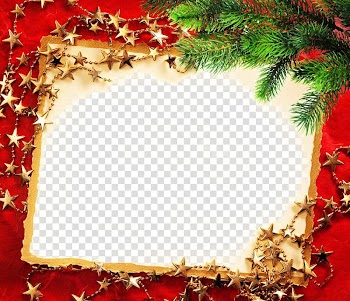 Christmas card Greeting card New Years Day, Shading plant red frame transparent background PNG clipart