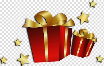 Christmas card Happiness Birthday Child, Christmas Red Gift Boxes, two red gift boxes with gold ribbon illustration transparent background PNG clipart
