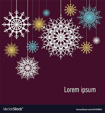 Christmas card in vintage style vector image