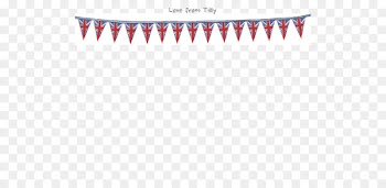 Christmas card Letter Santa Claus Father's Day - Union Jack bunting 