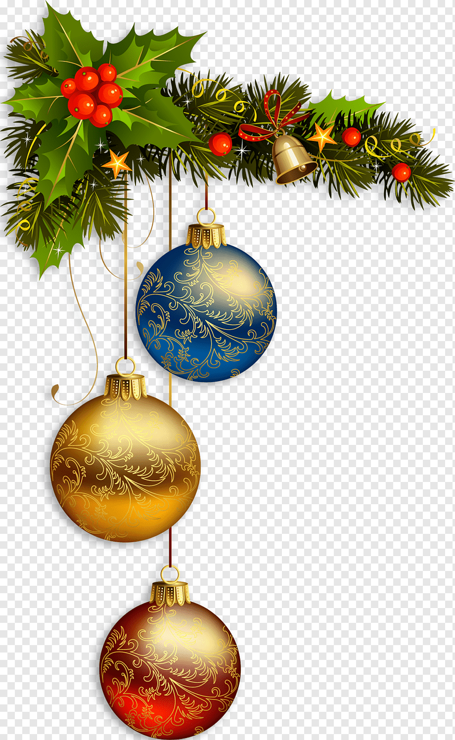 Christmas card New Year Christmas decoration, pearls, holidays, decor, branch png