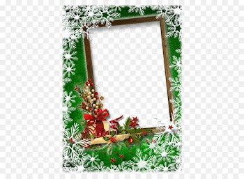 Christmas card New Year Picture frame Greeting card - Romantic Christmas Frame 
