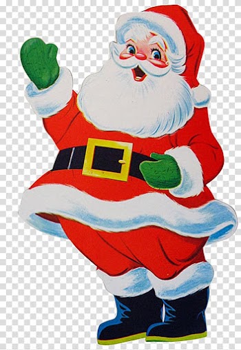 Christmas card Santa Claus Christmas tree , Santa Biblia transparent background PNG clipart