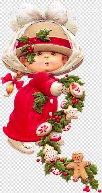 Christmas card Santa Claus , vintage garland transparent background PNG clipart