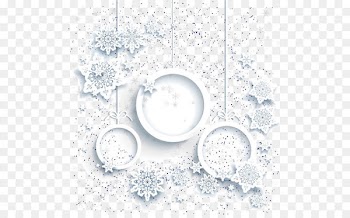 Christmas card Snowflake White Christmas - Literary beautiful white Christmas card element 