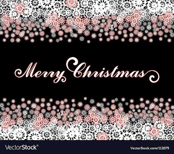Christmas card vector image