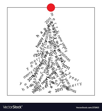 Christmas card vector image