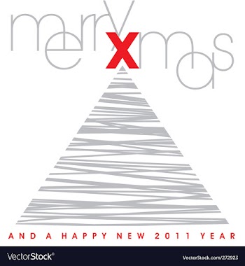 Christmas card vector image