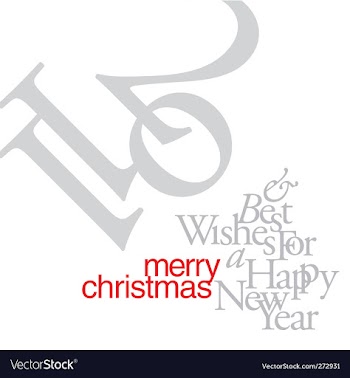 Christmas card vector image