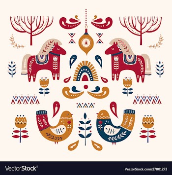Christmas card vector image