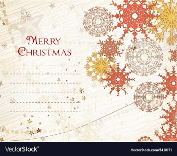 Christmas card vector image
