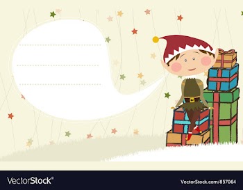 Christmas card vector image