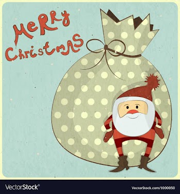  					Christmas cards with cartoon Santa vector image														