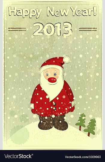  					Christmas cards with Santa Claus vector&nbsp;image														