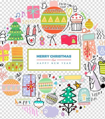 Christmas Cartoon Illustration, Christmas cartoon hand painted illustration transparent background PNG clipart