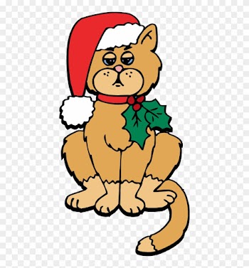 Christmas Cat Clip Art - Christmas Cat Clipart Free