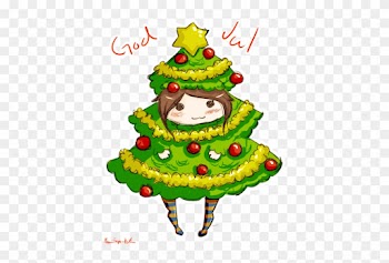 Christmas Chibi By Miraclebird - Cute Chibi Christmas Tree