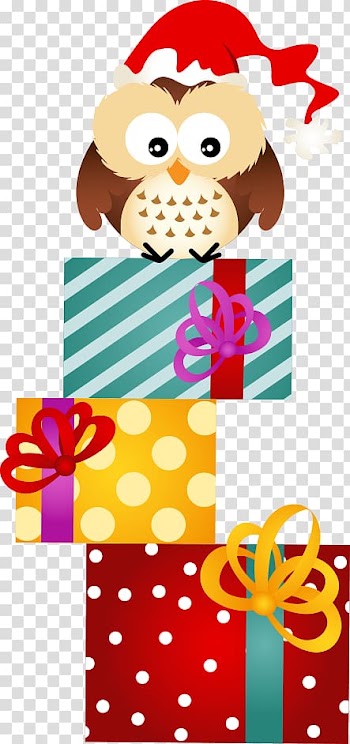 Christmas , Christmas Owl transparent background PNG clipart