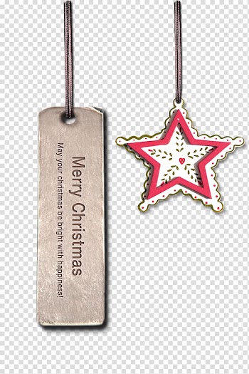Christmas, Christmas tag transparent background PNG clipart