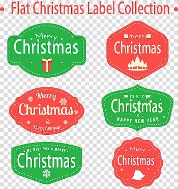 Christmas , Christmas tags transparent background PNG clipart