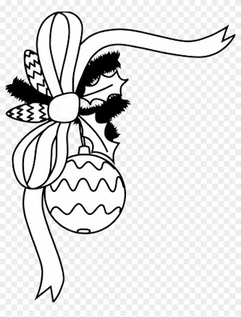 Christmas ~ Christmas Tree Clip Art Images Merry Free - Christmas Ornaments Black And White