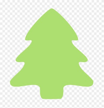 Christmas ~ Christmas Tree Clip Art Simple Emoji Copy - Christmas Tree Border Green