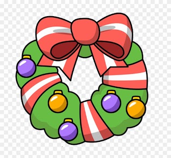 Christmas ~ Christmas Wreath Clip Art Clipart Garland - Cartoon Christmas Pictures Clip Art