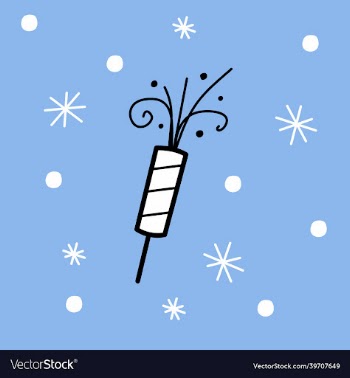 christmas clapperboard - in flat