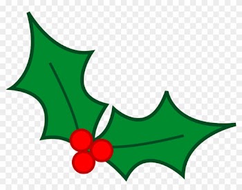 Christmas Clip Art - Christmas Holly To Draw