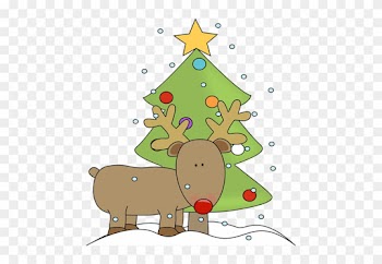 Christmas Clip Art Christmas Images - Christmas Tree And Reindeer