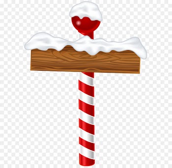 Christmas Clip art - Christmas Pole Sign PNG Clip Art Image 