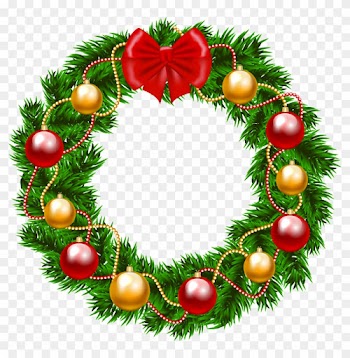 Christmas Clip Art Wreath Clipart - Christmas Wreath Png Clipart