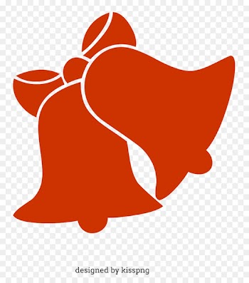 Christmas Clipart - two bells, bell.png - silhouette 