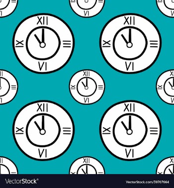 christmas clock seamless colored background new